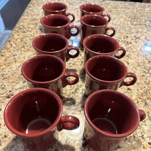 Fiesta Coffee Cup Mug in Cinnabar  (Intro 2000)
by HOMER LAUGHLIN. Bundle mugs.